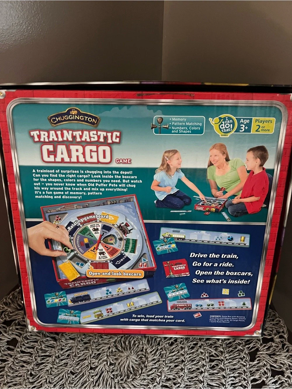 Chuggington Traintastic Cargo Kids Toy Game - pattern matching colors